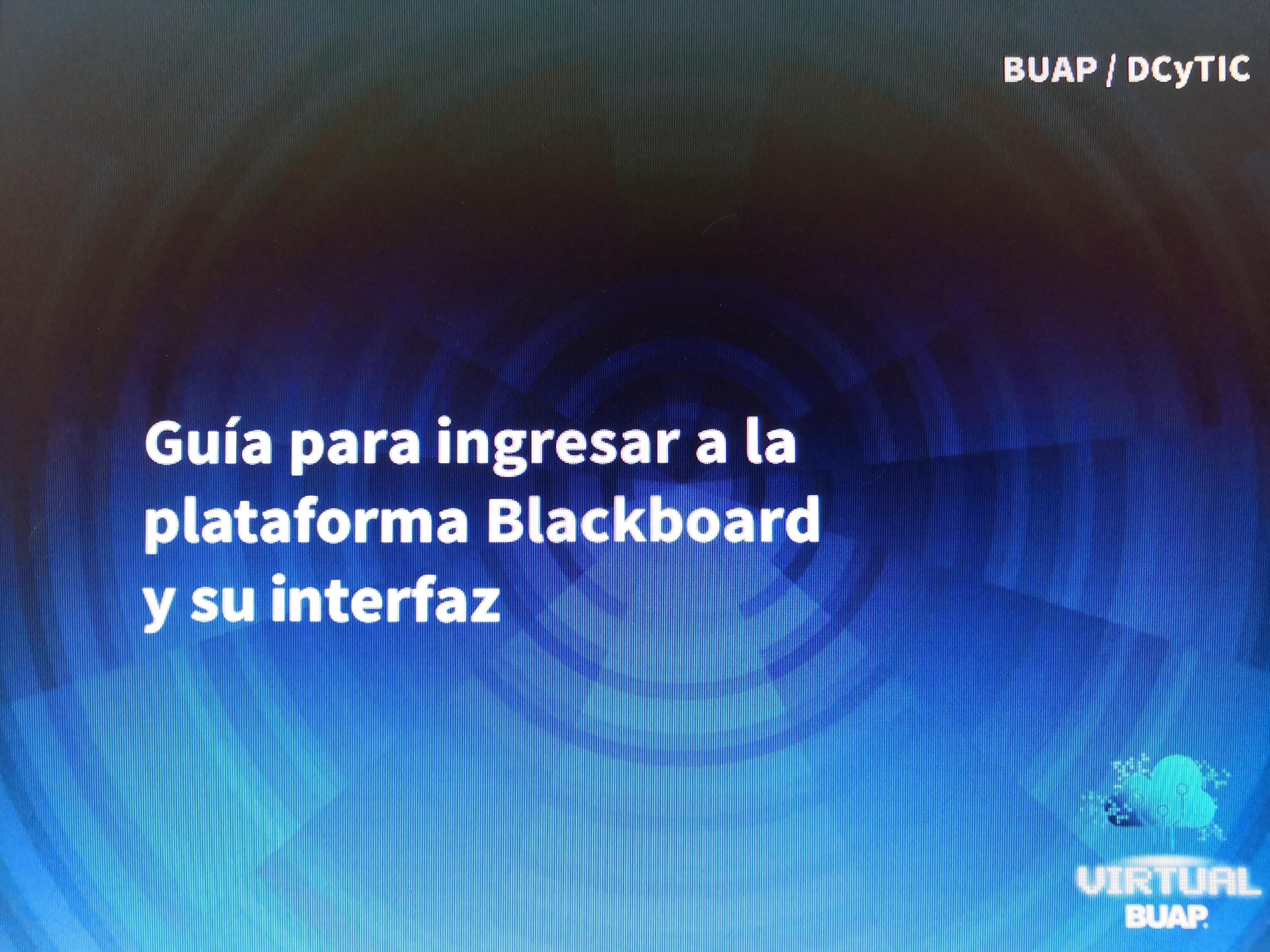 Guía para blackboard