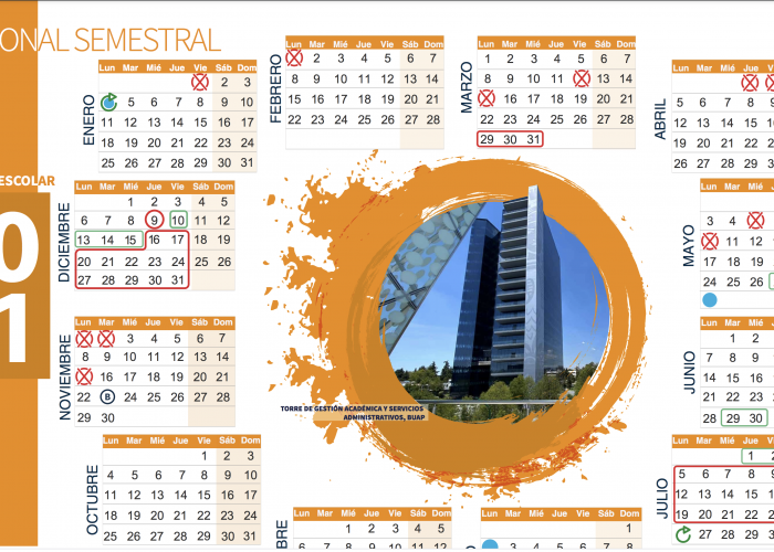 Calendario Semestral 2021