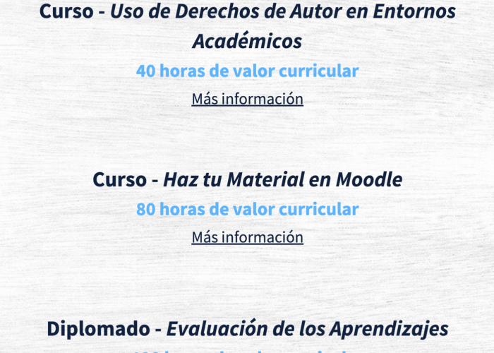 Cursos y Diplomados sin Costo ofertados por la Dirección General de Cómputo