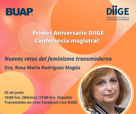 Conferencia: Nuevos Retos del Feminismo Transmoderno