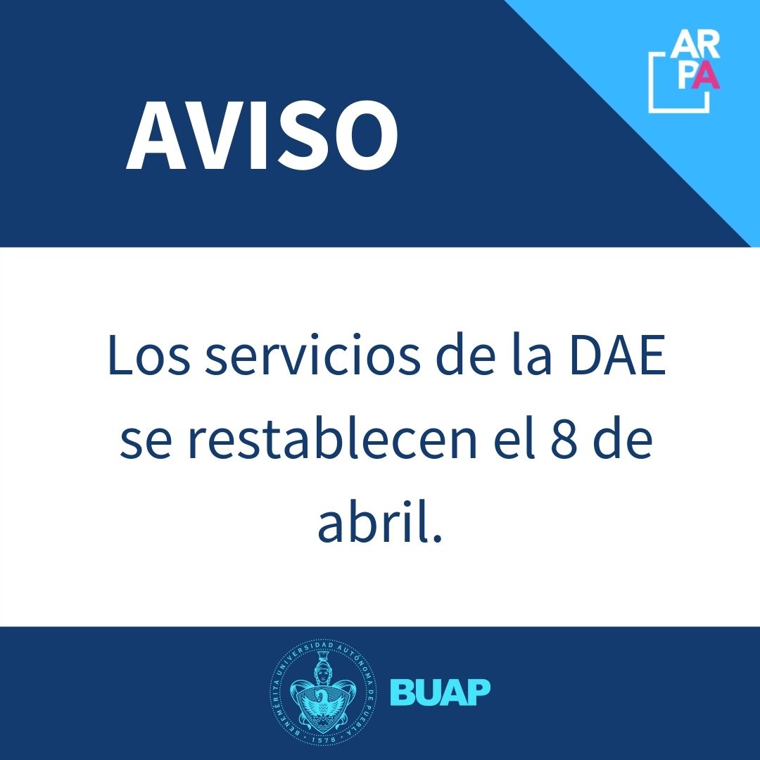 AVISO: Servicios DAE