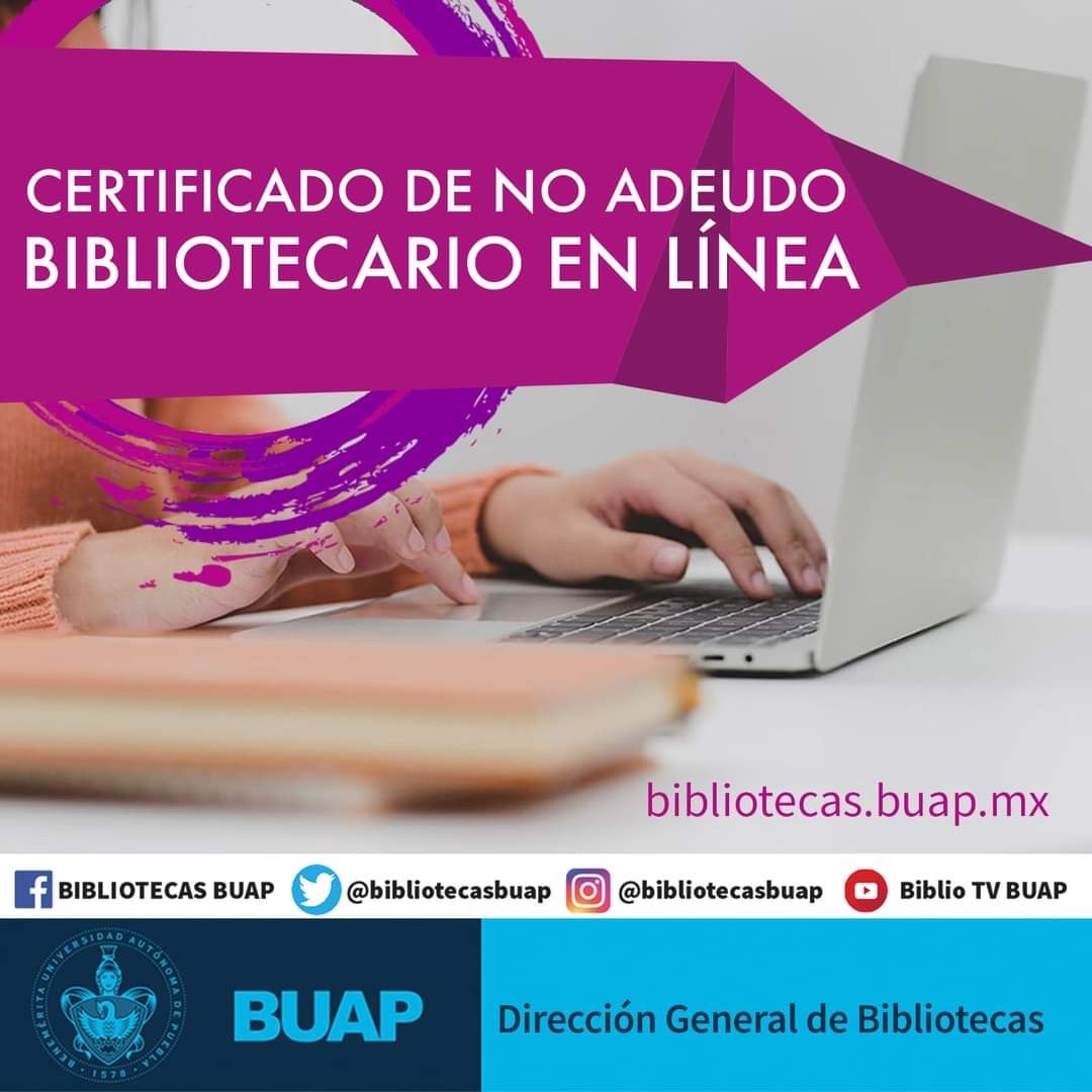 Certificado de no Adeudo Bibliotecario en Línea