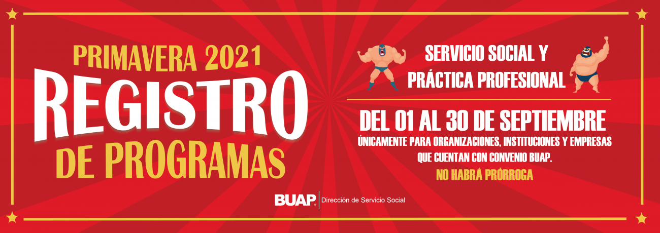 Registro de programas SS/PP en primavera 2021