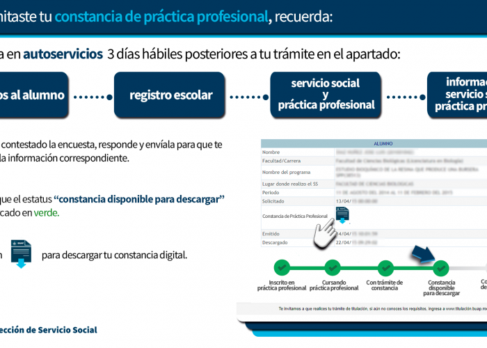 Guía para descargar constancia de Práctica Profesional