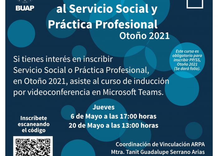 Cursos de inducción al SS y PP, Otoño 21